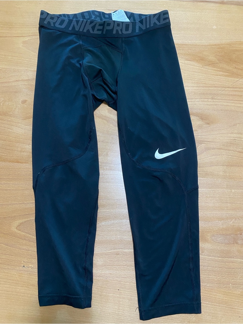 Nike Athletic tights White Swoosh mid length
